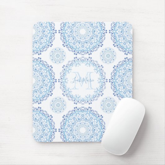 Elegant Trendy Mandala Moderner Chic Mousepad (Mit Mouse)