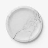 Elegant Trendy Marble Stilvoll modern Pappteller (Vorderseite)