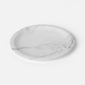 Elegant Trendy Marble Stilvoll modern Pappteller (Schrägansicht)