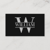 Elegant Trendy Modern Simple Monogram Personalisie Visitenkarte (Vorderseite)