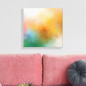 Elegant Trendy Modernes Abstraktes Kunstwerk Rot G Leinwanddruck (Insitu (Wohnzimmer))