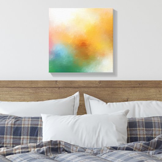 Elegant Trendy Modernes Abstraktes Kunstwerk Rot G Leinwanddruck (Insitu (Schlafzimmer))