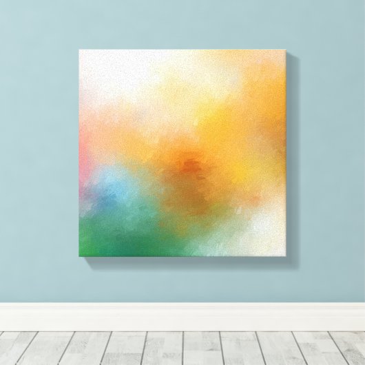 Elegant Trendy Modernes Abstraktes Kunstwerk Rot G Leinwanddruck (Insitu (Holzboden))