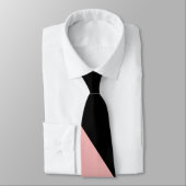 Elegant Trendy Pink Black Chic Krawatte (Gebunden)