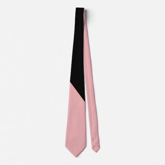 Elegant Trendy Pink Black Chic Krawatte (Vorderseite)