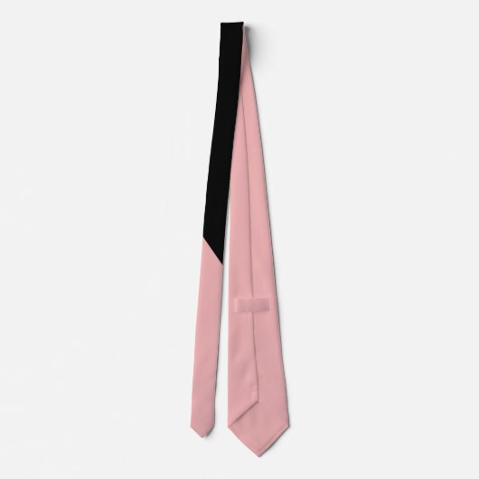 Elegant Trendy Pink Black Chic Krawatte (Rückseite)