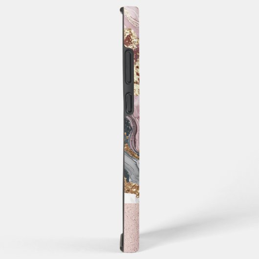 Elegant trendy Pink Gold Glitter Swirl Samsung Galaxy Hülle (Rechte Seite)