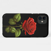 ELEGANT TRENDY ROTE ROSE BLUME Case-Mate iPhone HÜLLE (Rückseite (Horizontal))