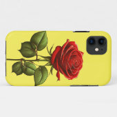 ELEGANT TRENDY ROTE ROSE BLUME Case-Mate iPhone HÜLLE (Rückseite (Horizontal))