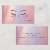 Elegant Trendy Shiny, Glitzer Lashes, Makeup Visitenkarte (Vorne/Hinten)