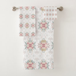 Elegant Tribal Floral Badhandtuch Set
