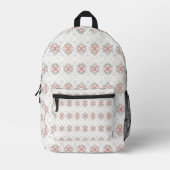 Elegant Tribal Floral Bedruckter Rucksack (Vorderseite)