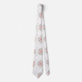 Elegant Tribal Floral Neck Tie Krawatte (Vorderseite)
