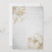 Elegant Tropical 50. Geburtstagsparty Einladung (Rückseite)