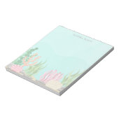 Elegant Tropical Beach Modern Minimalist Cute  Notizblock (Rotiert)