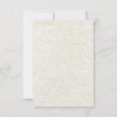 Elegant Tropical Beach Wedding  RSVP Karte (Rückseite)