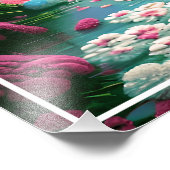 Elegant Tropical Flamingo-70852 Fotodruck (Ecke)