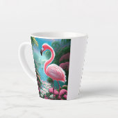 Elegant Tropical Flamingo-70852 Milchtasse (Linke Ecke)