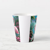 Elegant Tropical Flamingo-70852 Milchtasse (Vorderseite)