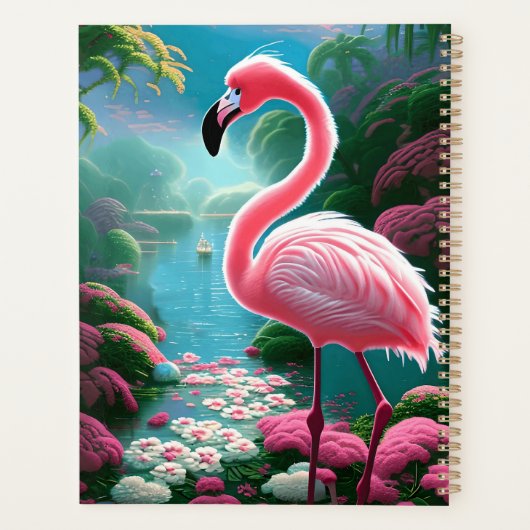 Elegant Tropical Flamingo-70852 Planer (Rückseite)