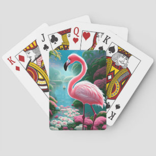 Elegant Tropical Flamingo-70852 Spielkarten