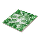 elegant Tropical green palm leaf pattern Fliese (Seite)