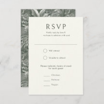 Elegant Tropical Green Vintage Style Wedding