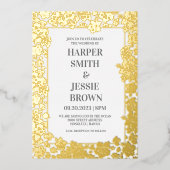 Elegant Tropical Hawaii Beach Wedding Folieneinladung (Vorderseite)