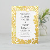 Elegant Tropical Hawaii Beach Wedding Folieneinladung (Stehend vorne)