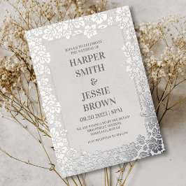 Elegant Tropical Hawaii Beach Wedding Folieneinladung