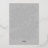 Elegant Tropical Hawaii Beach Wedding Folieneinladung (Rückseite)
