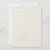 Elegant Tropical Island Beach Wedding  Einladung (Rückseite)