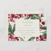 Elegant Tropical Island Beach Wedding RSVP (Vorne/Hinten)