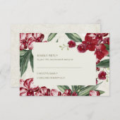 Elegant Tropical Island Beach Wedding RSVP Karte (Vorne/Hinten)