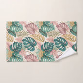 Elegant Tropical Monsteras Boho Badhandtuch Set (Handtuch)
