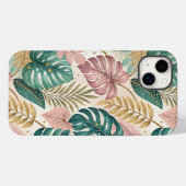 Elegant Tropical Monsteras Boho Case-Mate iPhone Hülle (Rückseite (Horizontal))
