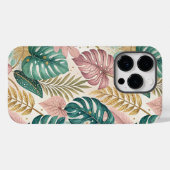 Elegant Tropical Monsteras Boho Case-Mate iPhone Hülle (Rückseite (Horizontal))