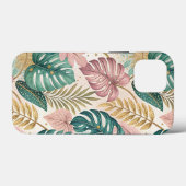 Elegant Tropical Monsteras Boho Case-Mate iPhone Hülle (Rückseite (Horizontal))