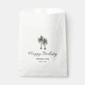 Elegant Tropical Palm Trees 30th Birthday Party Geschenktütchen (Vorderseite)