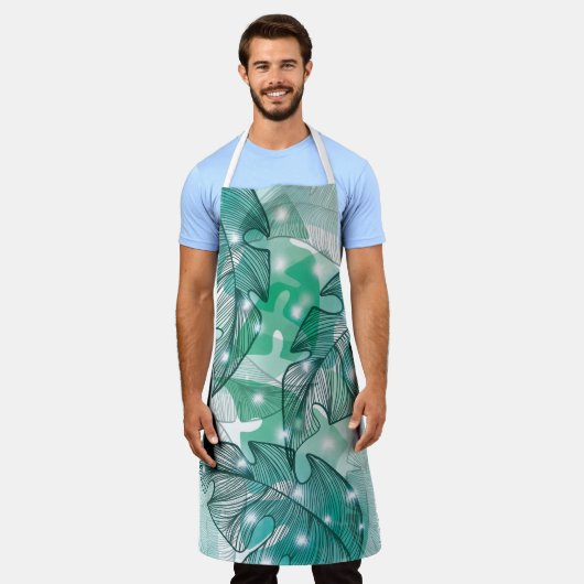 Elegant Tropical Schürze (Getragen)