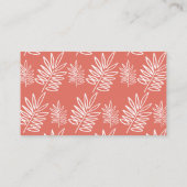 Elegant tropisch visitenkarte (Rückseite)