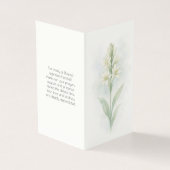 Elegant Tuberose Begräbnisorden des Serviceprogram (Vorderseite)