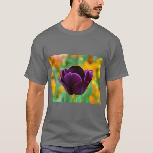 Elegant Tulip Blossom Floral T-Shirt (Vorderseite)