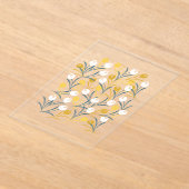 Elegant Tulip Floral Muster Acryleinladungen (Ablage )