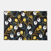 Elegant Tulip Floral Muster Fußmatte (Vorderseite)
