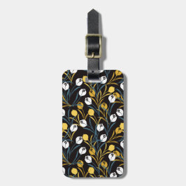 Elegant Tulip Floral Muster Gepäckanhänger