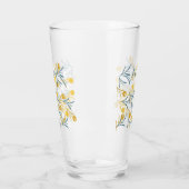 Elegant Tulip Floral Muster Glas (Links)