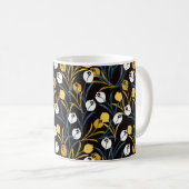 Elegant Tulip Floral Muster Kaffeetasse (VorderseiteRechts)