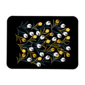 Elegant Tulip Floral Muster Magnet (Horizontal)