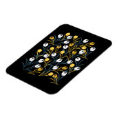 Elegant Tulip Floral Muster Magnet (Linke Seite)